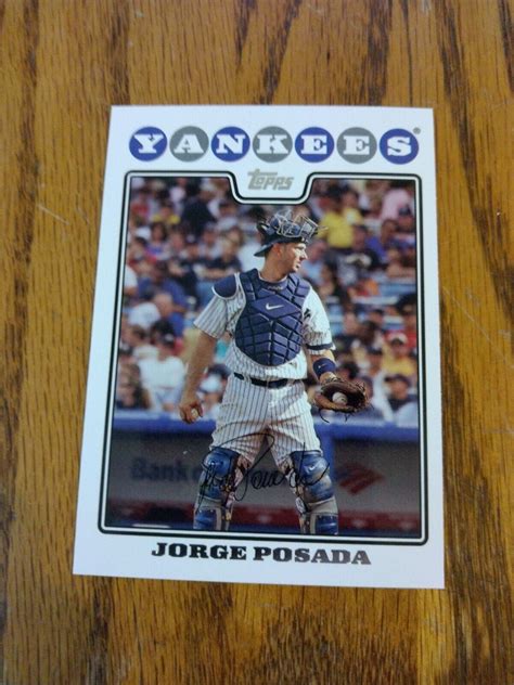 2008 Topps 297 Jorge Posada Jorge Posada For Sale Online EBay