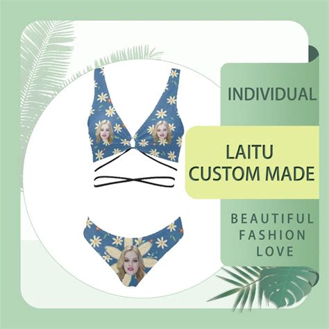 Custom Swimwear Fun Bikini Swimsuit Sets Personalized Gifts Custom Photo Swimwear For Wife