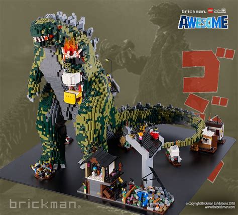 LEGO® brick Godzilla | by TheBrickMan Sculpture Art, Sculptures, Eat ...
