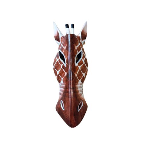 Máscara Jirafa 30cm Mundo Artesano