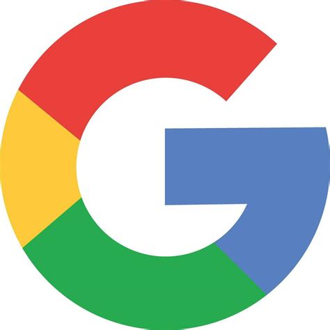 Google logo on transparent background. Popular search engine google