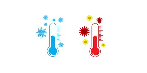 Thermometer Hot Cold Temperature Icon Set Vector Art At Vecteezy