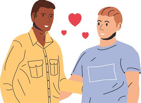 Multiethnic Gay Man Couple 35717229 PNG