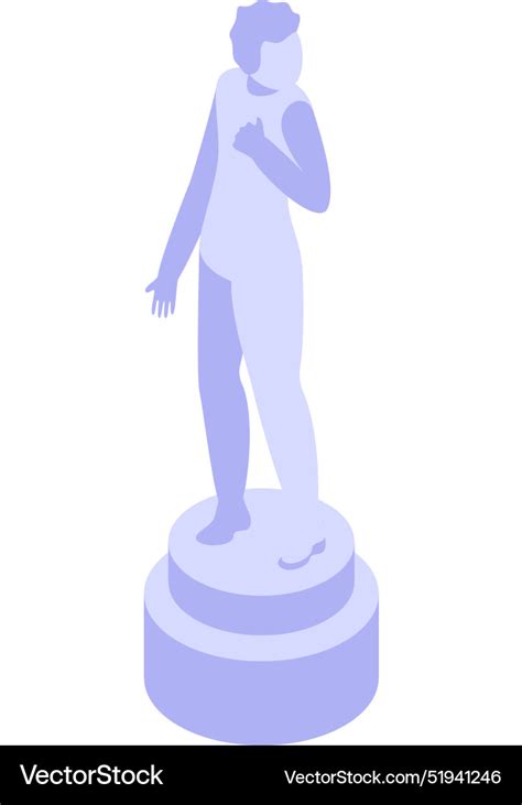 Ancient Greek Statue Of A Nude Man Standing Vector Image