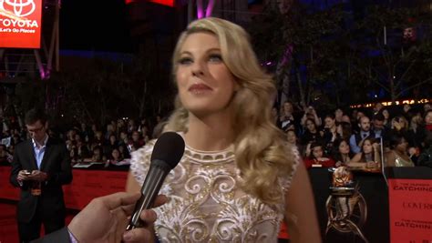 The Hunger Games Catching Fire La Premiere Interview Stephanie Leigh