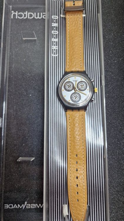 Getragene Vintage 1991 Swatch Chrono SIRIO SCM101 38mm Kaufen Auf