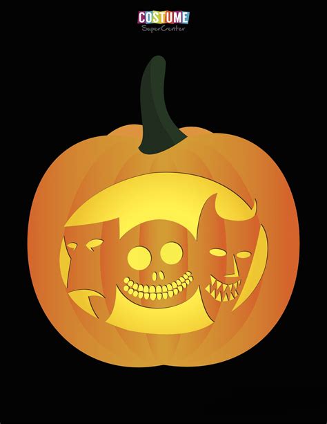 Nightmare Before Christmas Printable Pumpkin Stencils - Printable