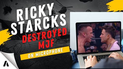 Ricky Starks Destroys Mjf In A Promo Aew Dynamite Mjf Vs Ricky Starks