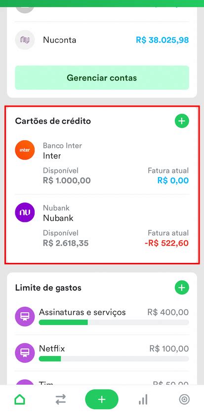 Ios Fatura Dos Cartões De Crédito Organizze