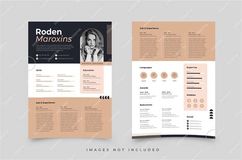 Premium Vector | Creative resume template