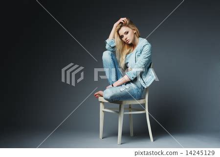 Beautiful Blonde Sexy Girl Stock Photo PIXTA