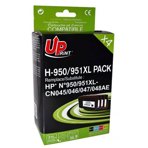 UPrint HP 950 951XL C2P43AE Pack 4 Cartouche Imprimante LDLC