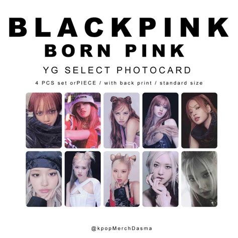 Blackpink Born Pink Weverse Yg Select Photocards Hobbies Toys