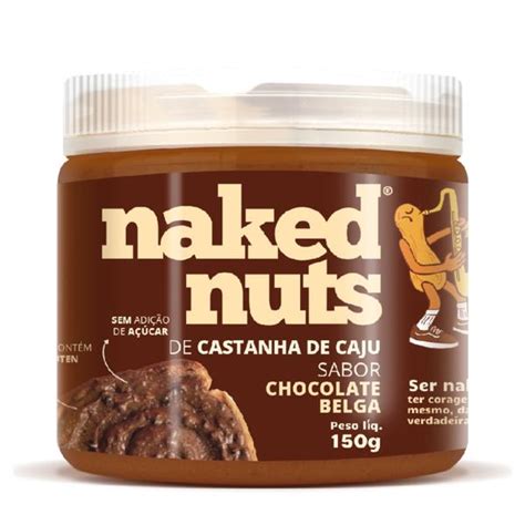 Naked Nuts de Castanha de Cajú sabor Chocolate Belga g Kuroda Atacarejo em Socorro