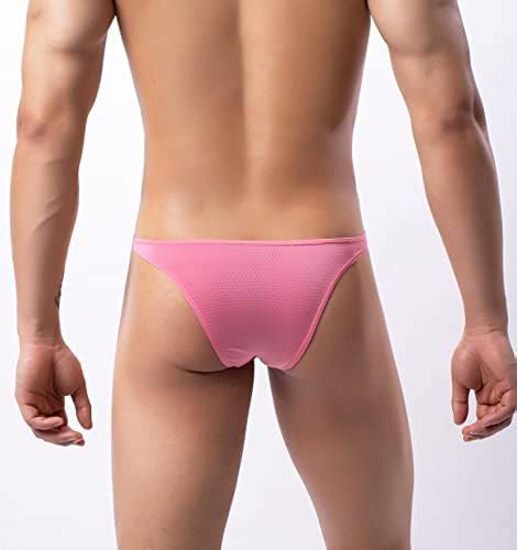 Pack Men Low Rise Bikini Briefs With Pouch Breathable Mesh Underwear Amazon Ca Clothing