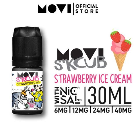 Jual Liquid Salt Nic Skcub Strawberry Ice Cream Bucks Scream Ml By