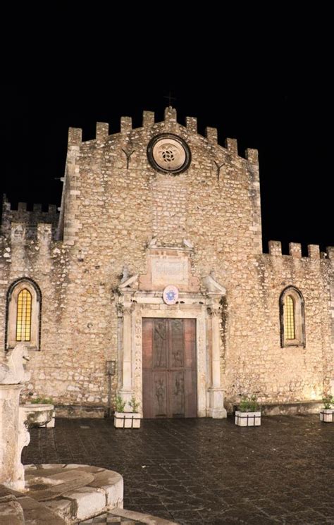 Cathedral In Taormina Italy Editorial Photography Image Of