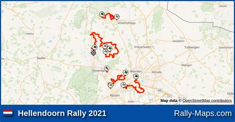 Streckenverlauf Hellendoorn Rally 2021 NRK RallyeKarte De