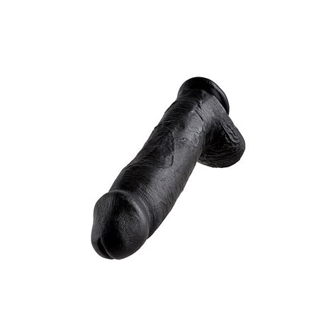 King Cock Pene Real Stico Con Test Culos Cm Negro Pipedream Dildo