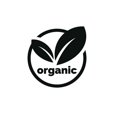 Organic Icon Isolated On White Background 23795045 Vector Art At Vecteezy