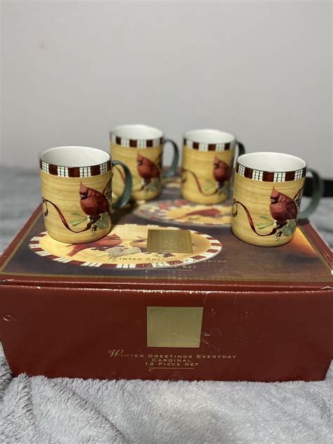 Lenox Winter Greetings Everyday Cardinal Piece Set Ebay