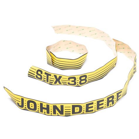 John Deere Hood Decal Kit Stx38 Am119839 Greencountryparts