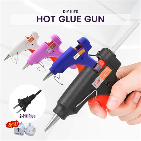 MY Ready Stock Electric Hot Glue Gun Pistol Gam 20W Electric 热熔胶枪
