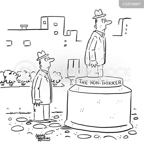 The Thinker Statue Cartoons And Comics Funny Pictures From Cartoonstock