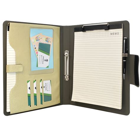 Ring Binder Padfolio With A4 Expanded Document Bag Business Organizer