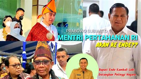 Berhasil Datangkan Jokowi Mahfud Md Ke Ende Bupati Ende Kembali Lobi