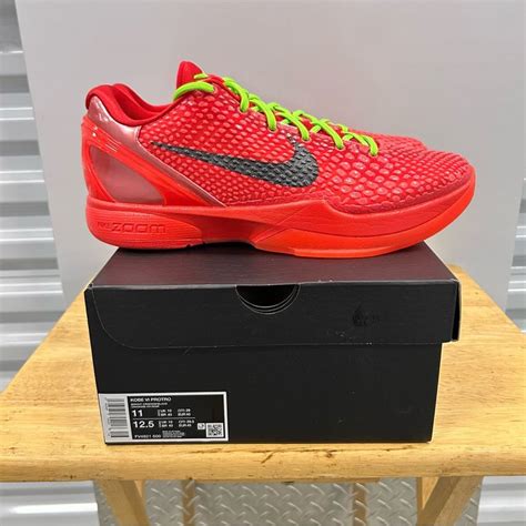 Nike Kobe 6 Vi Protro Reverse Grinch Sz 11 Fv4921 600 Bright Crimson