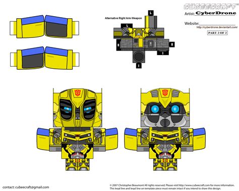 Transformer Papercraft Templates Papercraft