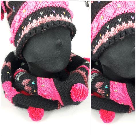 Снуд черный/фуксия , стиль бохо купить в интернет-магазине Ярмарка ...