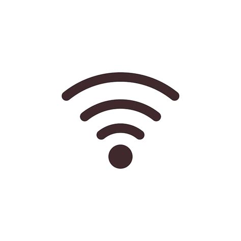 Ikona Wi fi Dobry Symbol Transmisji Sygnału Wi fi Z Falami Liniowymi