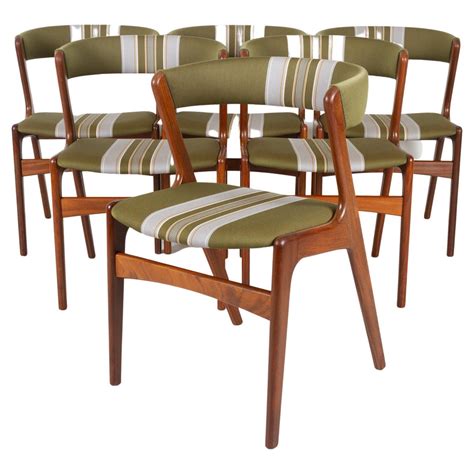 vintage danish teak dining chairs  set    stdibs