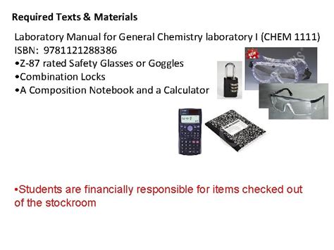 Chem 1111 General Chemistry Laboratory I