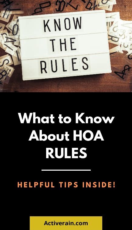 Hoa Rules What You Need To Know