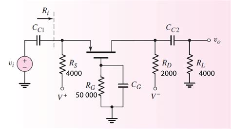 Transistors Small Signal Voltage Gain Of P Type Common Gate Circuit