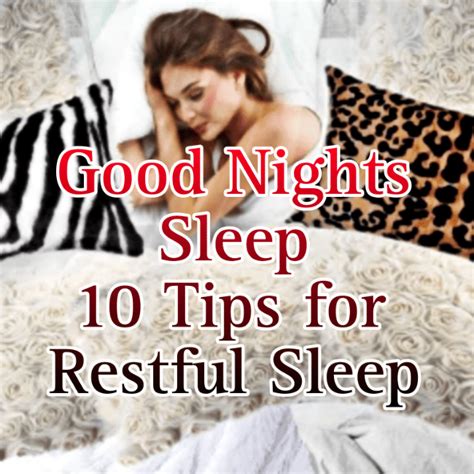 Good Nights Sleep 10 Tips For Restful Sleep - Trending Blogs