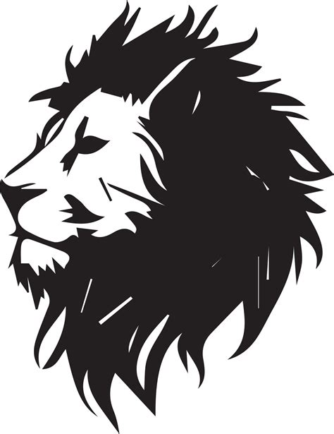 Black And White Lion Logo Lion Sticker Lion Tattoo 21188163 Vector