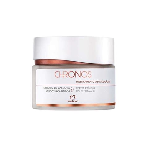 Natura Creme Facial 60 Dia Antirrugas Chronos 40ml Brasil Cosméticos