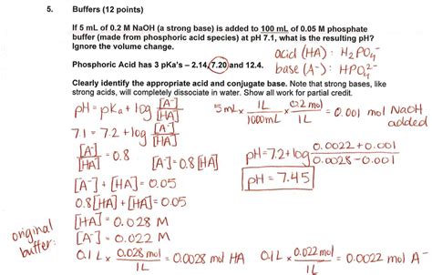 SOLVED A PH PKa Log HA 4 Pts You Are Preparing A 50 55 OFF