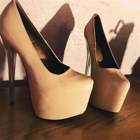 Ombré nude transparent Whore Heels size for Depop