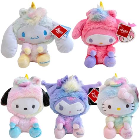 20cm Cinnamoroll Hello Kitty Kuromi My Melody Plush Stuffed Toys Girl S Dolls Eur 28 14