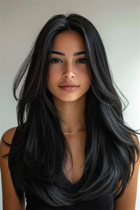 Jet Black Hair Magic 17 Ideas To Elevate Your Look Nel 2024 Capelli Lunghi Idee Idee Per