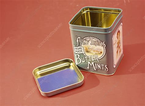 tin box stock image  science photo library