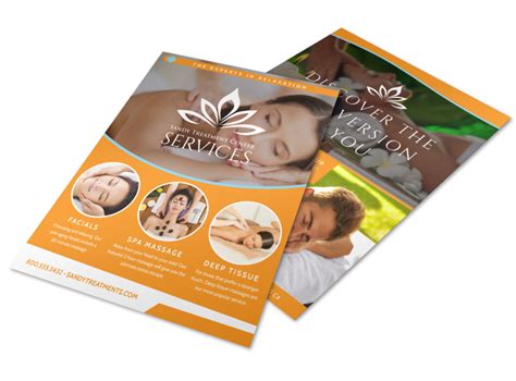 Massage Services Offered Flyer Template Mycreativeshop