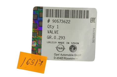 Клапан масляного насоса. 1,0-1,8 GM 90573622