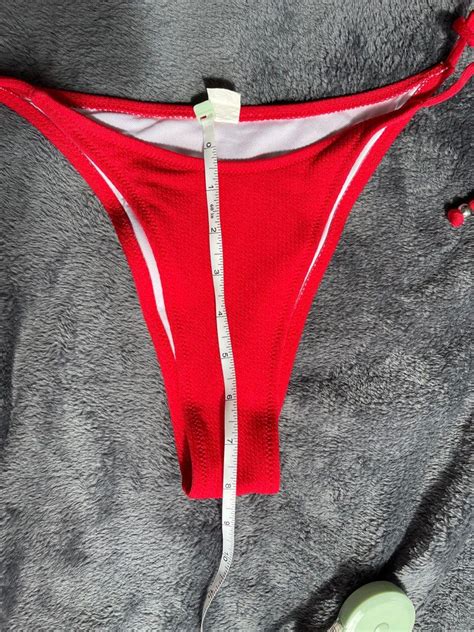 Wine Red Triangle Bikini On Carousell