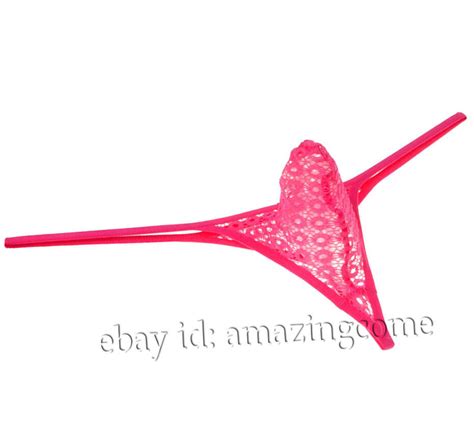 Men S Transparent Lace G String Underwear Ultra Micro Thong Bikini Male Pants Ebay
